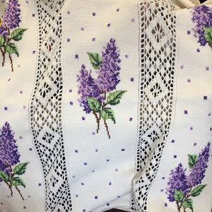 Lilac crochet Afghan